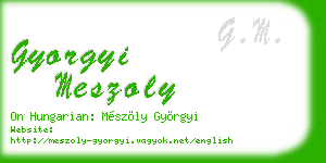 gyorgyi meszoly business card